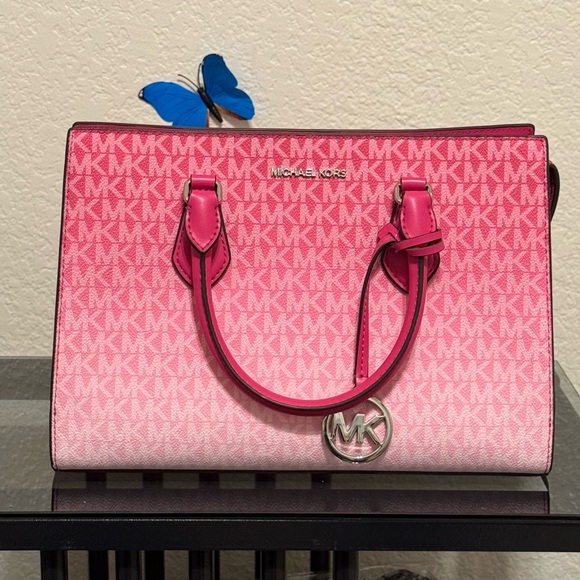 Michael Kors Dragonfruit Satchel Sheila nwt retail $558 - Picture 2 of 13